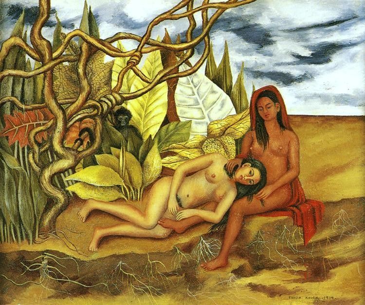 Frida Kahlo Two Nudes in the Forest